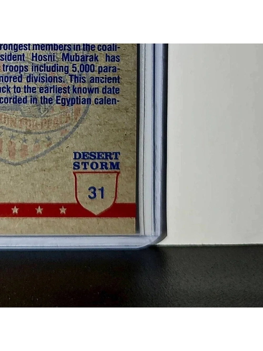 Wings Over Egypt 1991 Topps Desert Storm #31 Card